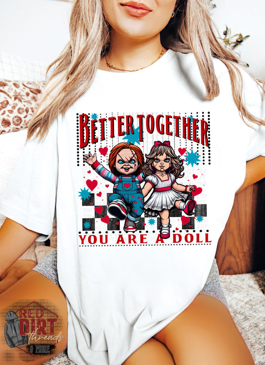 Better Together DTF Transfer | Trendy Horror Characters DTF Transfer | Ready to Press | High Quality DTF Transfers | Fast Shipping