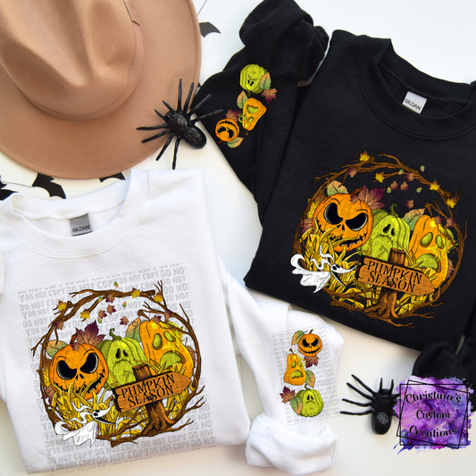 Pumpkin Season Sweat Shirt | Trendy Halloween/Fall Hoodie | Fast Shipping | Super Soft Shirts for Women