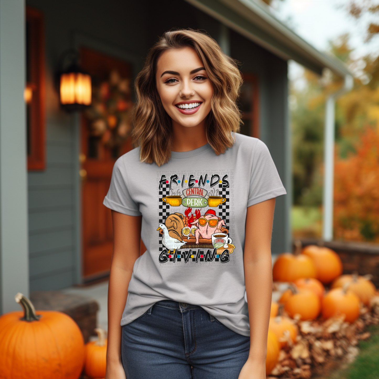 Friends Giving T-Shirt | Cute Sitcom Shirt | Thanksgiving Shirt | Fast Shipping | Super Soft Shirts for Women/Kid's