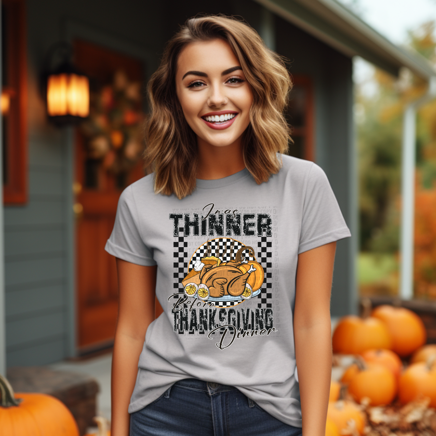 I Was Thinner Before Thanksgiving Dinner T-Shirt | Funny Thanksgiving Shirt | Fast Shipping | Super Soft Shirts for Women/Kid's