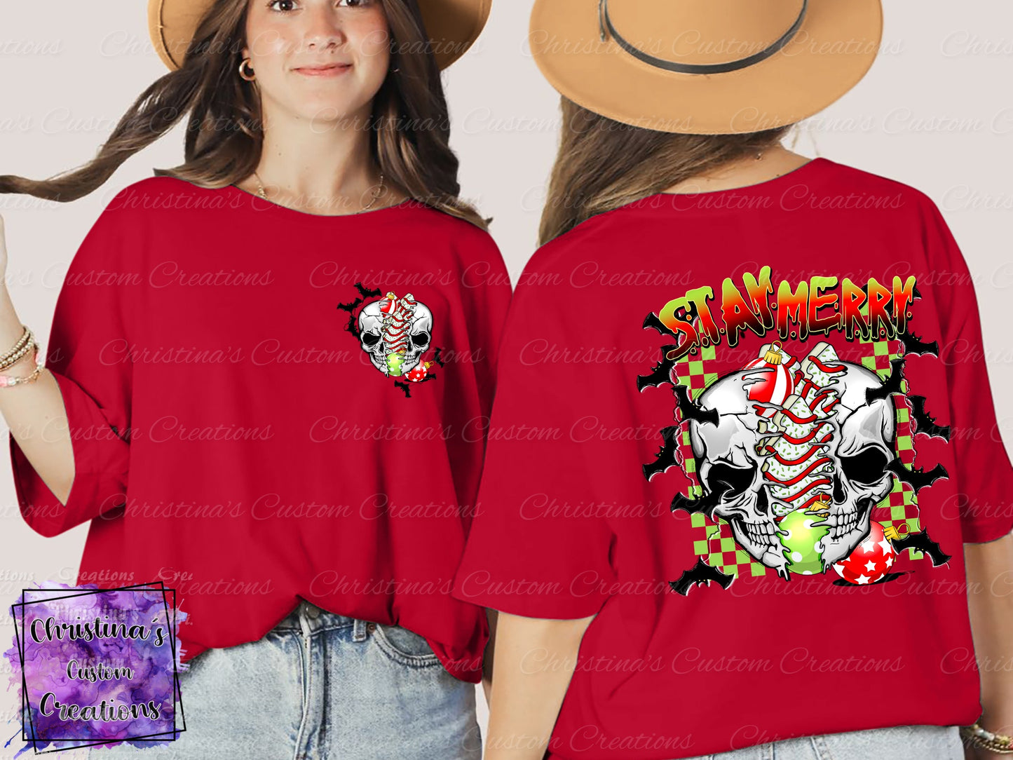 Stay Merry T-Shirt | Halloween/Christmas Shirt | Fast Shipping | Super Soft Shirts for Women/Kid's