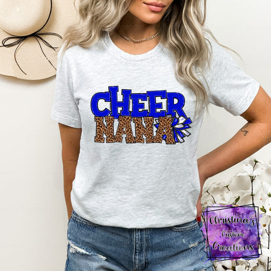 Blue Cheer Nana T-Shirt | Trendy School Spirit Shirt | Fast Shipping | Super Soft Shirts for Men/Women/Kid's | Bella Canvas