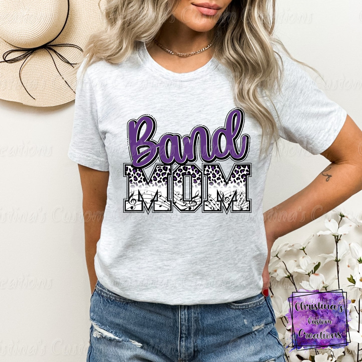 Purple Band Mom T-Shirt | Trendy School Spirit Shirt | Fast Shipping | Super Soft Shirts for Men/Women/Kid's | Bella Canvas