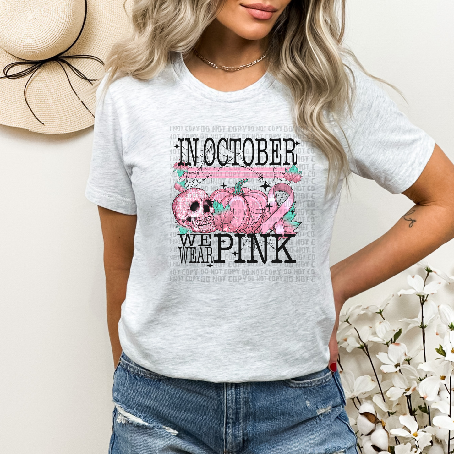 In October We Wear Pink T-Shirt | Breast Cancer Awareness Shirt | Fast Shipping | Super Soft Shirts for Women/Kid's