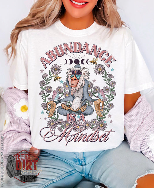 Abundance is a Mindset DTF Transfer | Trendy Spring DTF Transfer | Ready to Press | High Quality DTF Transfers | Fast Shipping