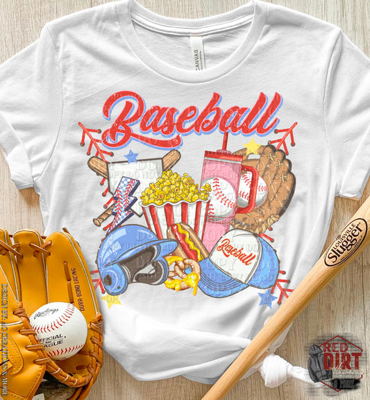 Baseball DTF Transfer | Trendy Sports DTF Transfer | Ready to Press | High Quality DTF Transfers | Fast Shipping