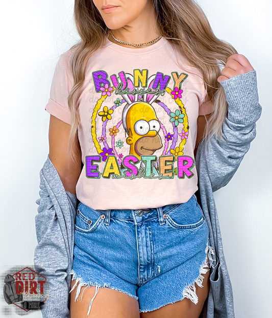 Bunny Kisses Easter Wishes DTF Transfer | Trendy Easter DTF Transfer | Ready to Press | High Quality DTF Transfers | Fast Shipping