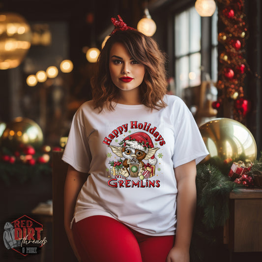 Happy Holidays T-Shirt | Trendy Christmas Shirt | Fast Shipping | Super Soft Shirts for Women/Kid's