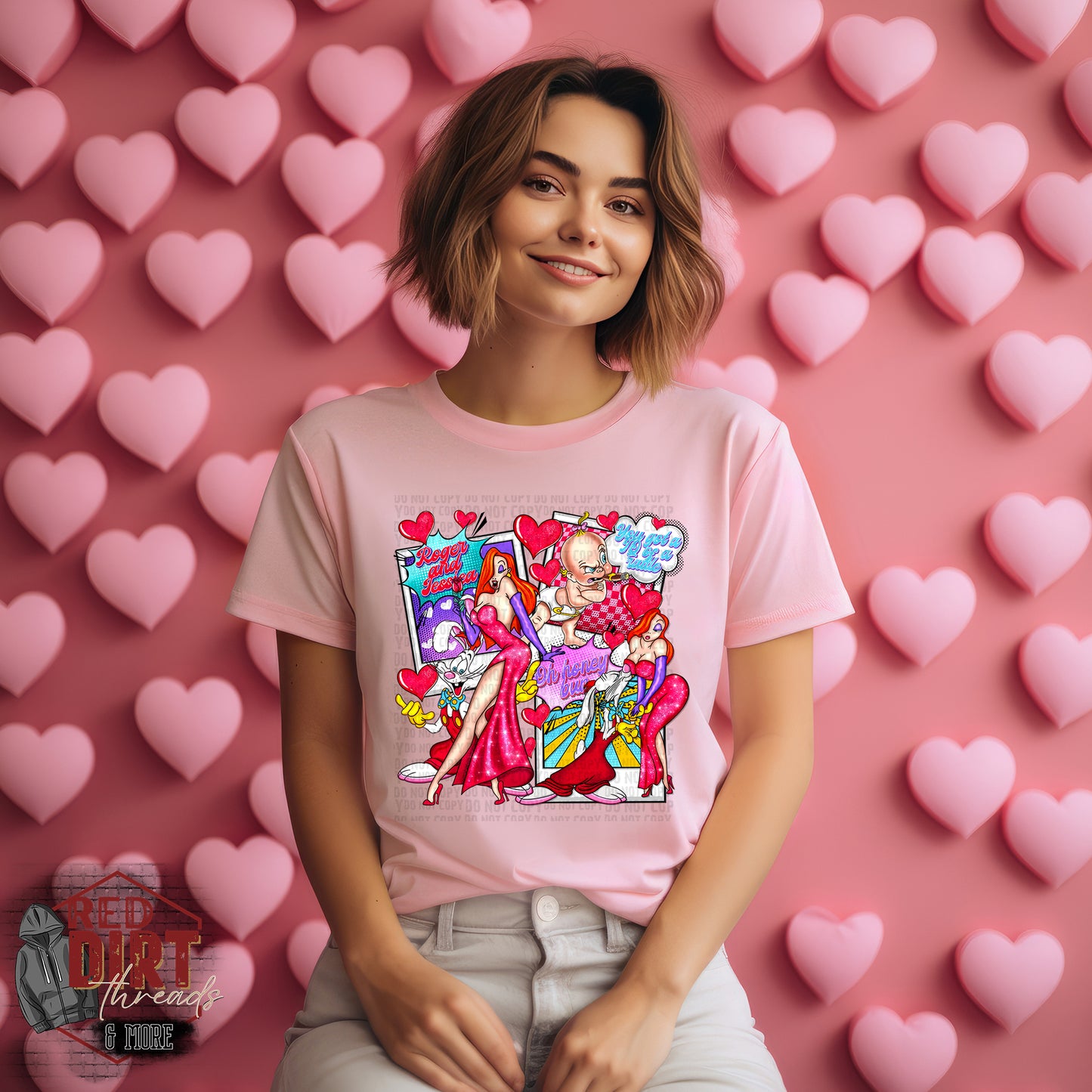 Rabbit T-Shirt | Trendy Valentine's Shirt | Fast Shipping | Super Soft Shirts for Men/Women/Kid's