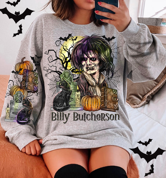 Billy DTF Transfer with Sleeve | Trendy Halloween DTF Transfer | High Quality Image Transfers | Ready to Press | Fast Shipping