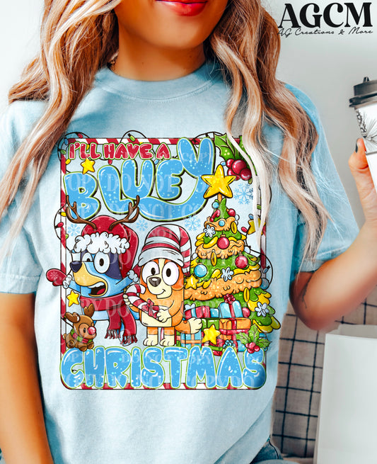 I'll Have a Blue Christmas DTF Transfer | Trendy Christmas DTF Transfer | Ready to Press | High Quality DTF Transfers | Fast Shipping