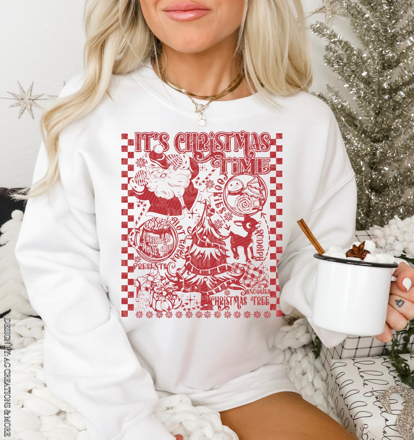 Single Color Christmas Time DTF Transfer | Trendy Christmas DTF Transfer | Ready to Press | High Quality DTF Transfers | Fast Shipping