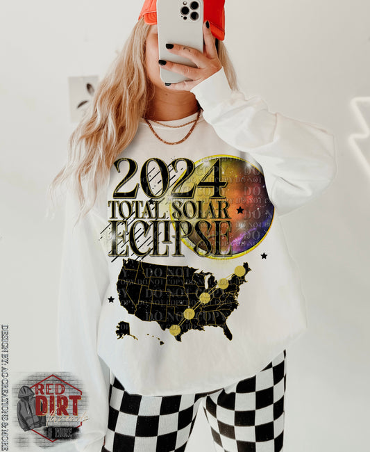 2024 Solar Eclipse T-Shirt | Trendy Solar Eclipse Shirt | Fast Shipping | Super Soft Shirts for Men/Women/Kid's