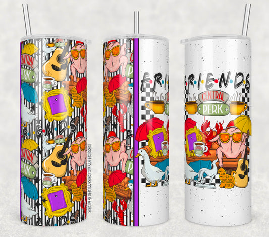 Funny Sitcom Insulated Tumbler with Plastic Lid and Sealed Reusable Straw | Trendy Cup | Hot/Cold Tumbler