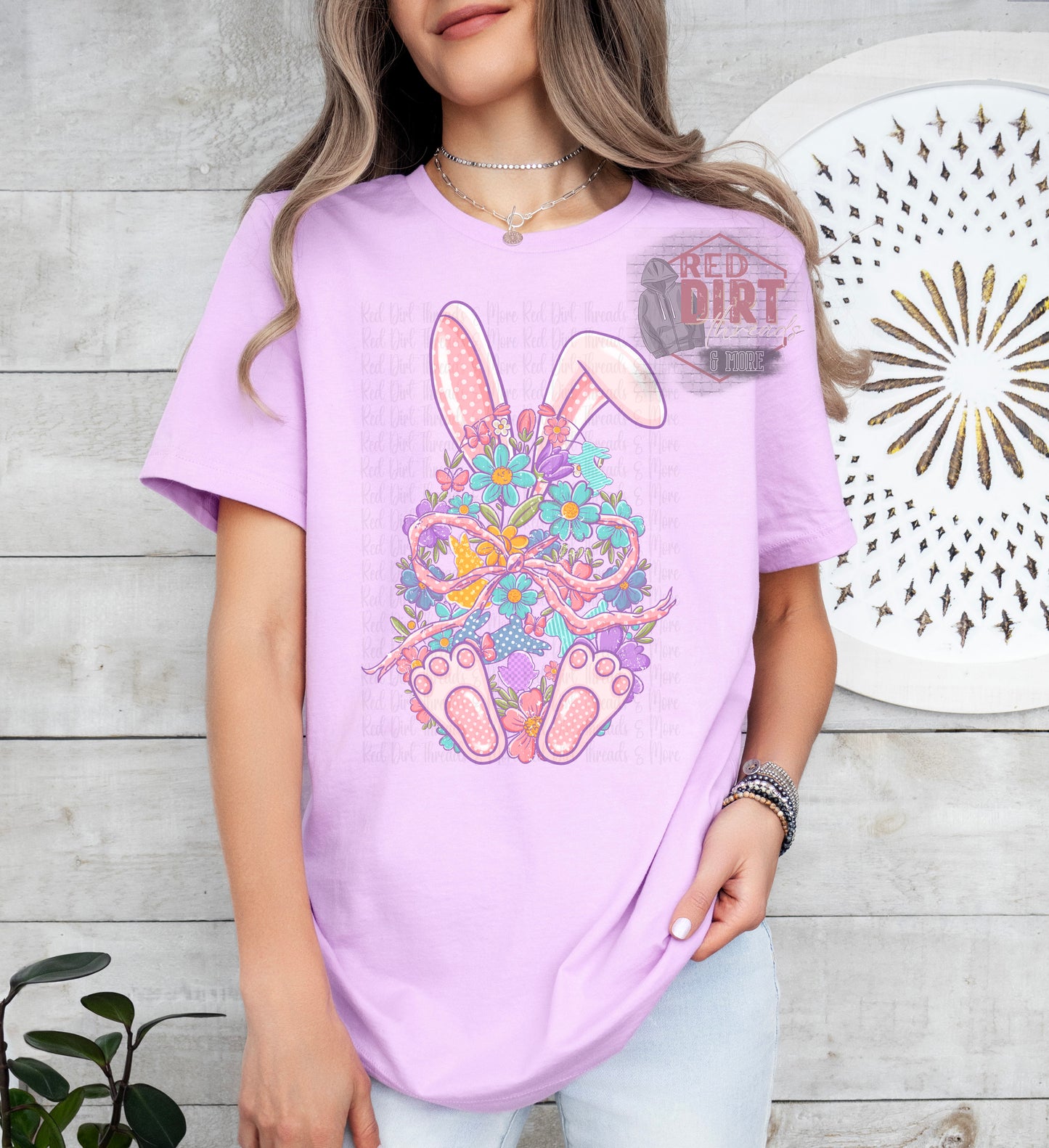 Floral Easter Egg DTF Transfer | Trendy Easter DTF Transfer | High Quality Image Transfers | Ready to Press | Fast Shipping