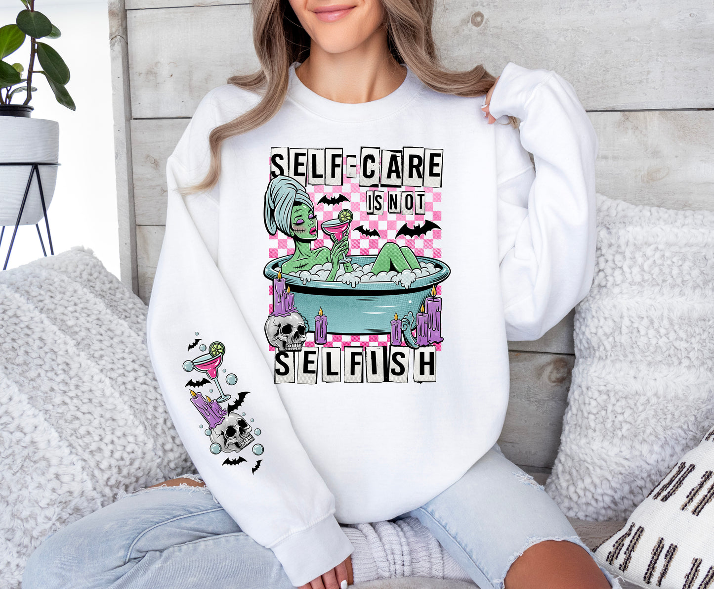 Self Care Is Not Selfish DTF Transfer | Trendy Uplifting DTF Transfer | Ready to Press | High Quality DTF Transfers | Fast Shipping