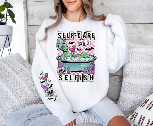 Self Care Is Not Selfish DTF Transfer | Trendy Uplifting DTF Transfer | Ready to Press | High Quality DTF Transfers | Fast Shipping