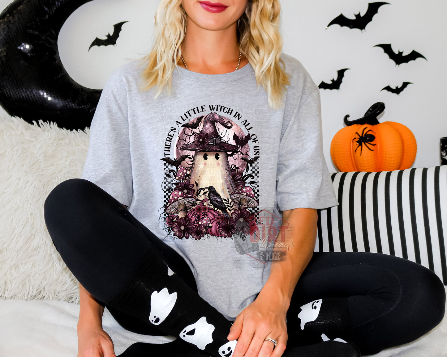 There's a Little Witch in All of Us T-Shirt | Trendy Halloween Shirt | Fast Shipping | Super Soft Shirts for Men/Women/Kid's