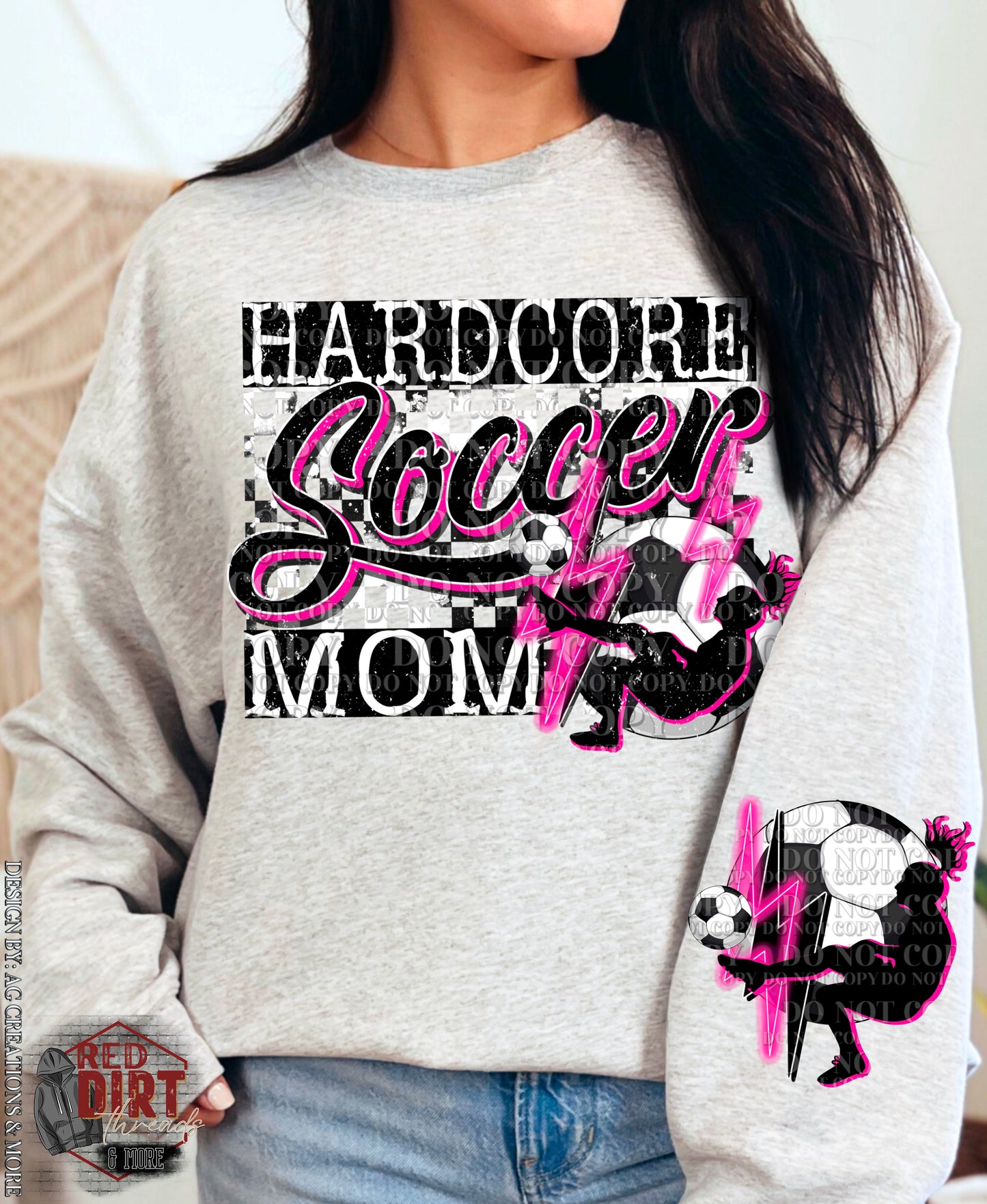 Hardcore Soccer Mom DTF Transfer | Trendy Sports DTF Transfer | Ready to Press | High Quality DTF Transfers | Fast Shipping