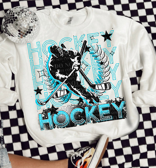 Hockey DTF Transfer | Trendy Sports DTF Transfer | Ready to Press | High Quality DTF Transfers | Fast Shipping