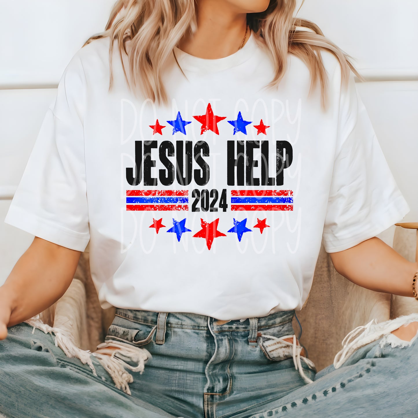 Jesus Help 2024 DTF Transfer | Trendy DTF Transfer | Ready to Press | High Quality DTF Transfers | Fast Shipping