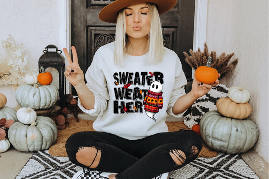 Sweater Weather DTF Transfer | Trendy Fall DTF Transfer | Ready to Press | High Quality DTF Transfers | Fast Shipping