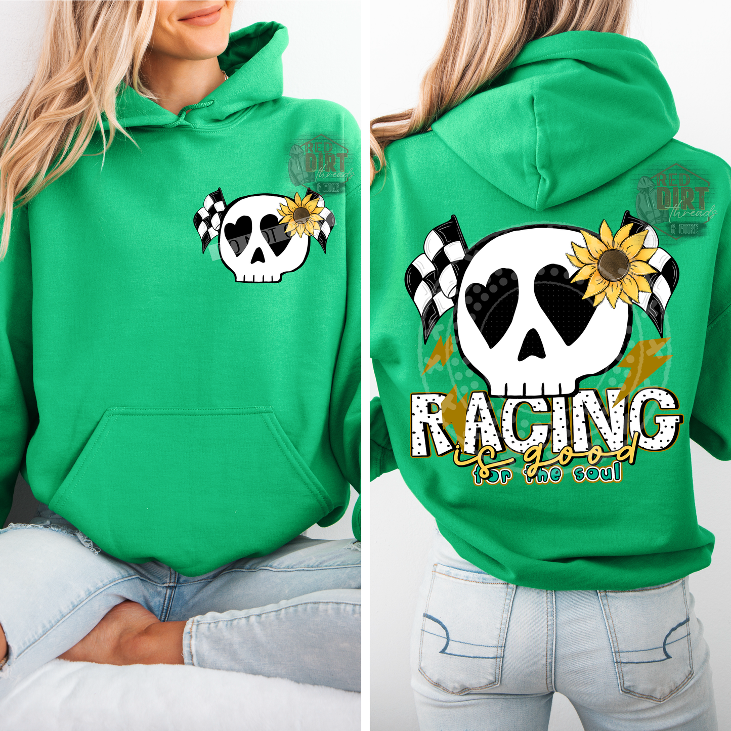 Racing is Good For the Soul DTF Transfer | Trendy Racing DTF Transfer | High Quality Image Transfers | Ready to Press | Fast Shipping