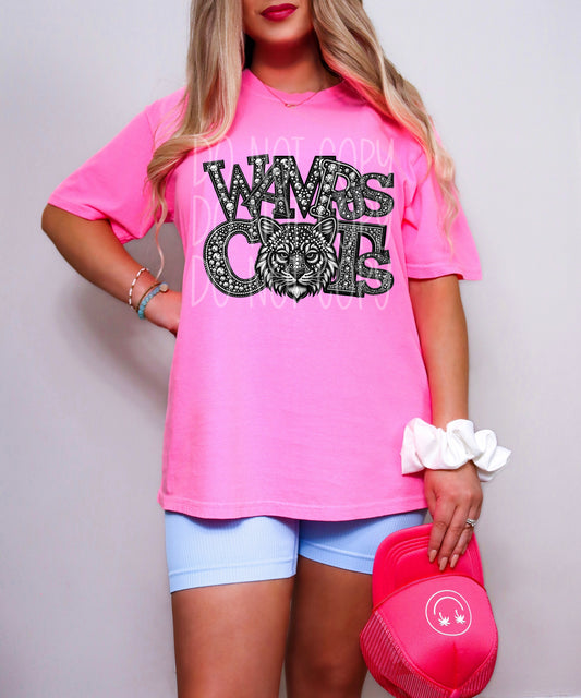 Wampus Cats Faux Rhinestone T-Shirt | Trendy School Spirit Shirt | Fast Shipping | Super Soft Shirts for Men/Women/Kid's | Bella Canvas