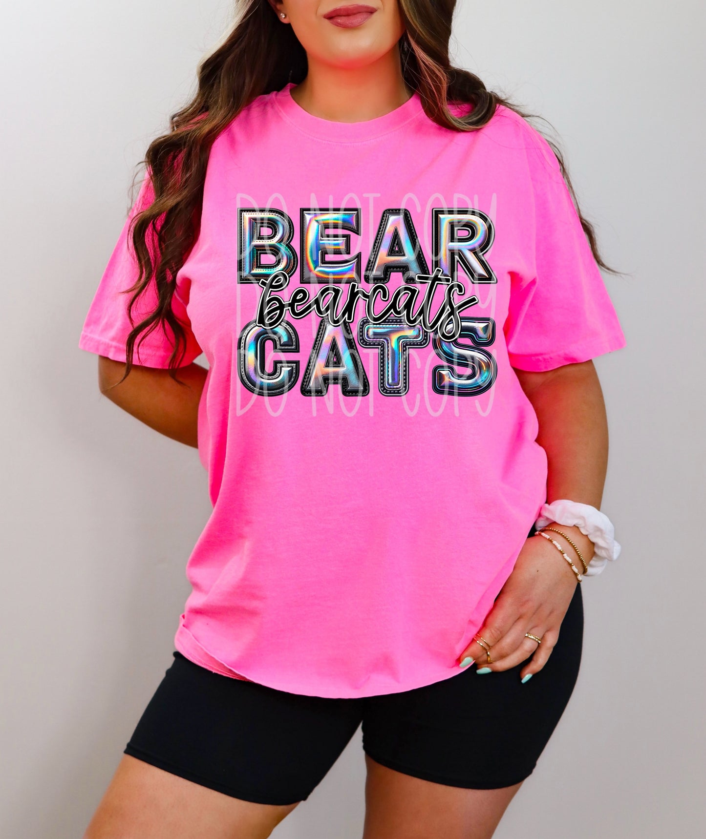 Bearcats Faux Holographic DTF Transfer | Trendy School Spirit DTF Transfer | Ready to Press | High Quality DTF Transfers | Fast Shipping