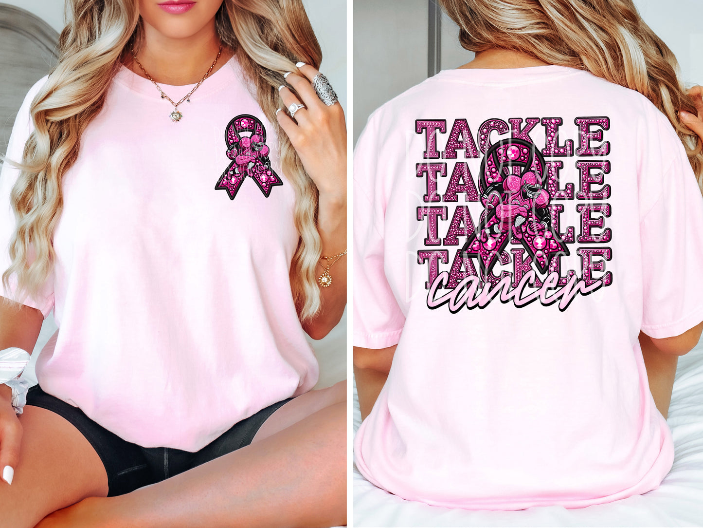 Tackle Cancer T-Shirt | Trendy School Spirit Shirt | Fast Shipping | Super Soft Shirts for Men/Women/Kid's