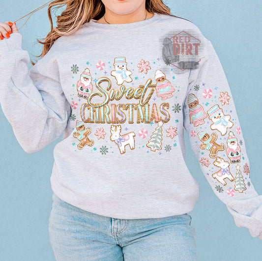 Sweet Christmas DTF Transfer with Sleeve | Trendy Christmas DTF Transfer | High Quality Image Transfers | Ready to Press | Fast Shipping