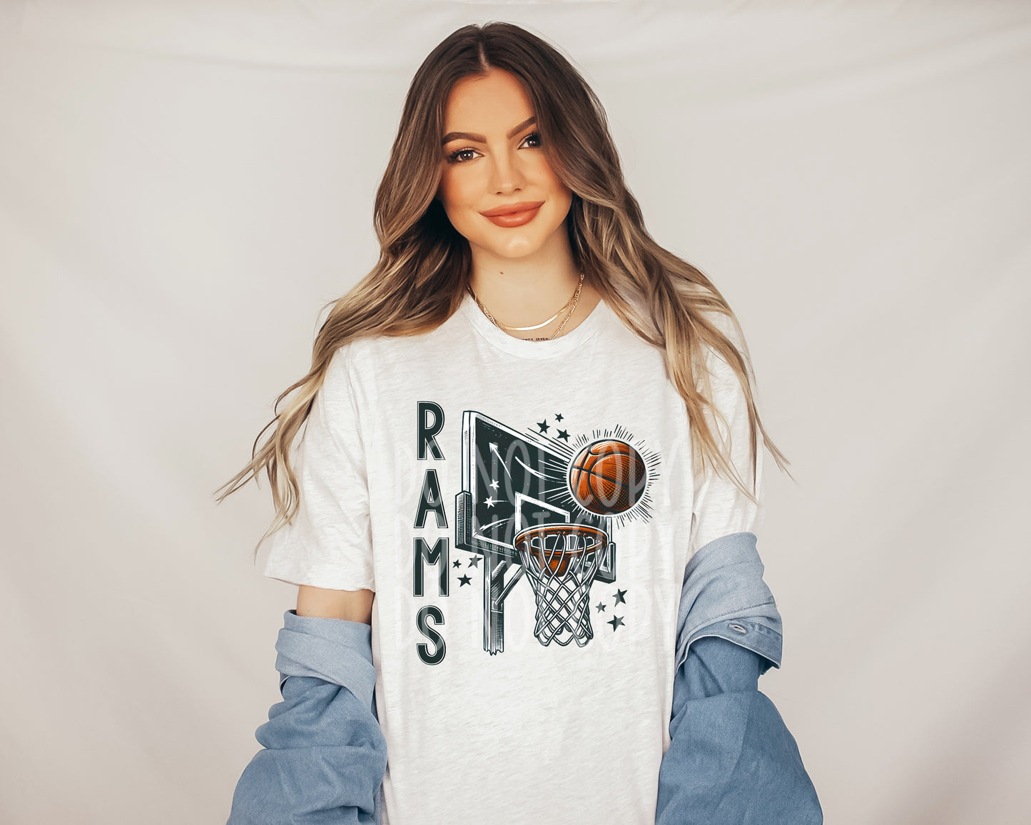 Rams Basketball DTF Transfer | Trendy School Spirit DTF Transfer | Ready to Press | High Quality DTF Transfers | Fast Shipping