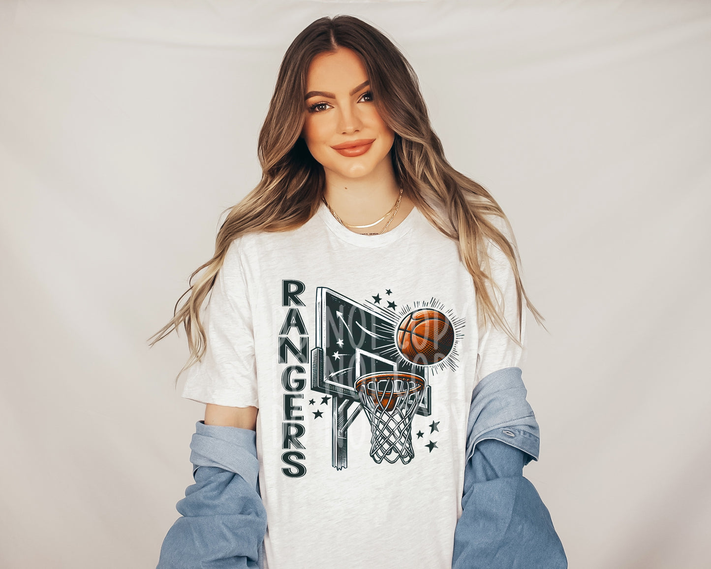 Rangers Basketball DTF Transfer | Trendy School Spirit DTF Transfer | Ready to Press | High Quality DTF Transfers | Fast Shipping