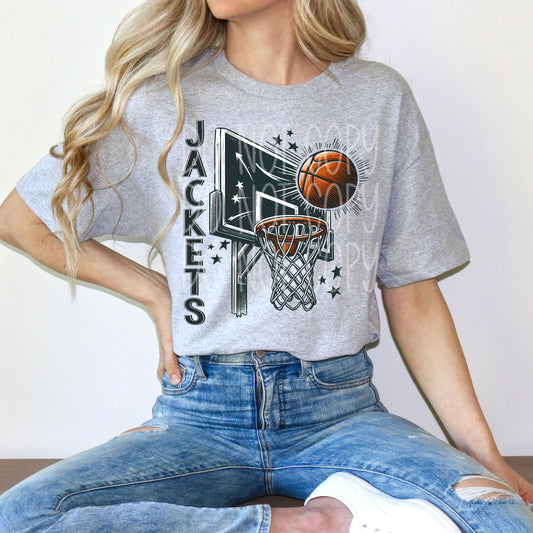 Jackets Basketball T-Shirt | Trendy School Spirit Shirt | Fast Shipping | Super Soft Shirts for Men/Women/Kid's | Bella Canvas