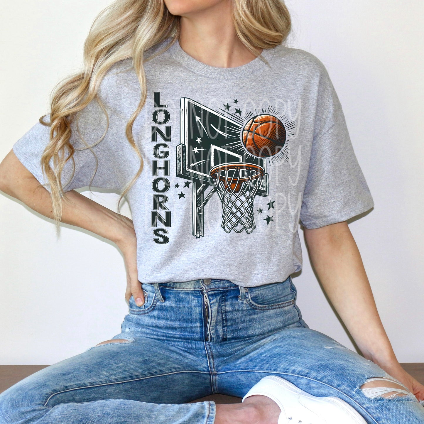 Longhorns Basketball T-Shirt | Trendy School Spirit Shirt | Fast Shipping | Super Soft Shirts for Men/Women/Kid's | Bella Canvas