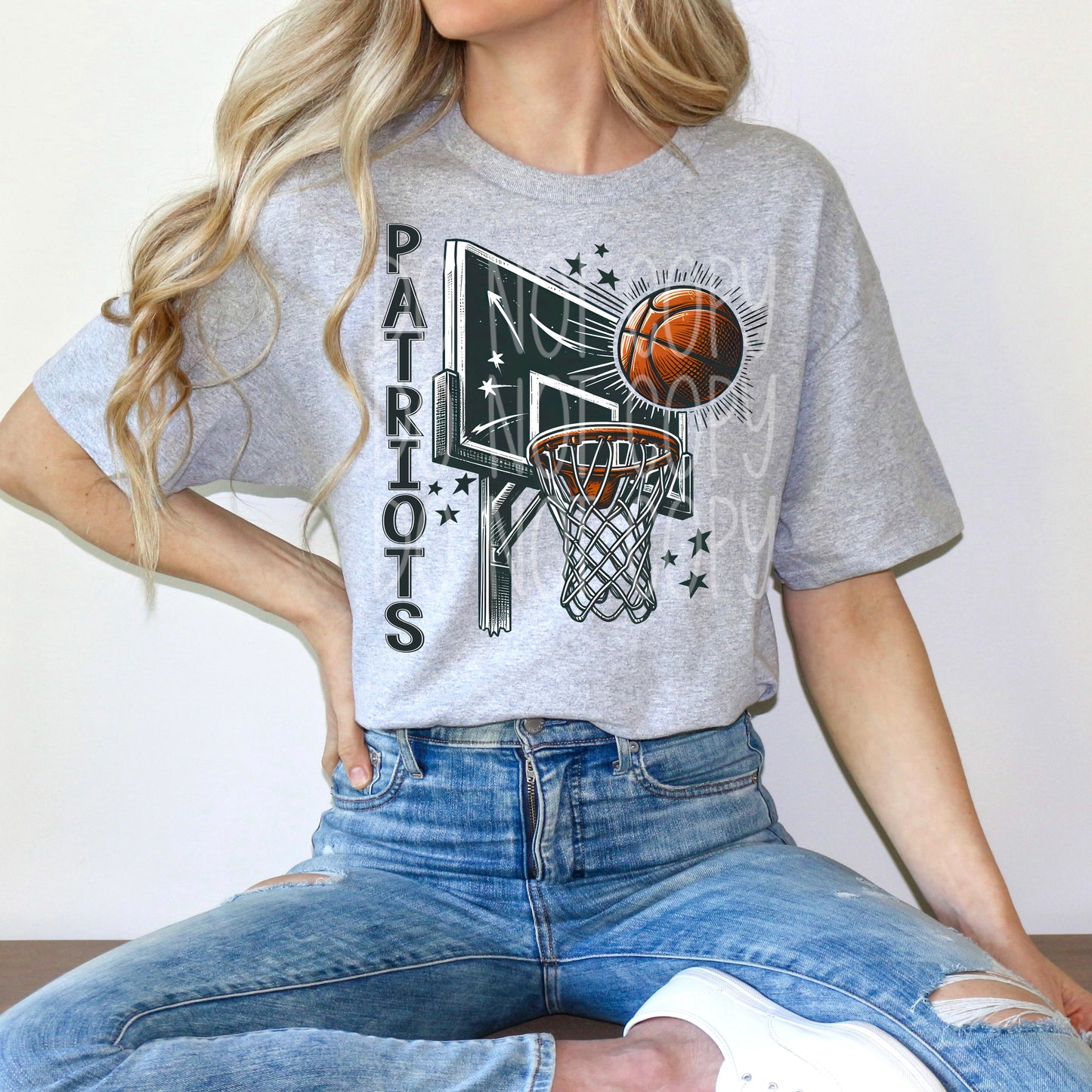 Patriots Basketball DTF Transfer | Trendy School Spirit DTF Transfer | Ready to Press | High Quality DTF Transfers | Fast Shipping