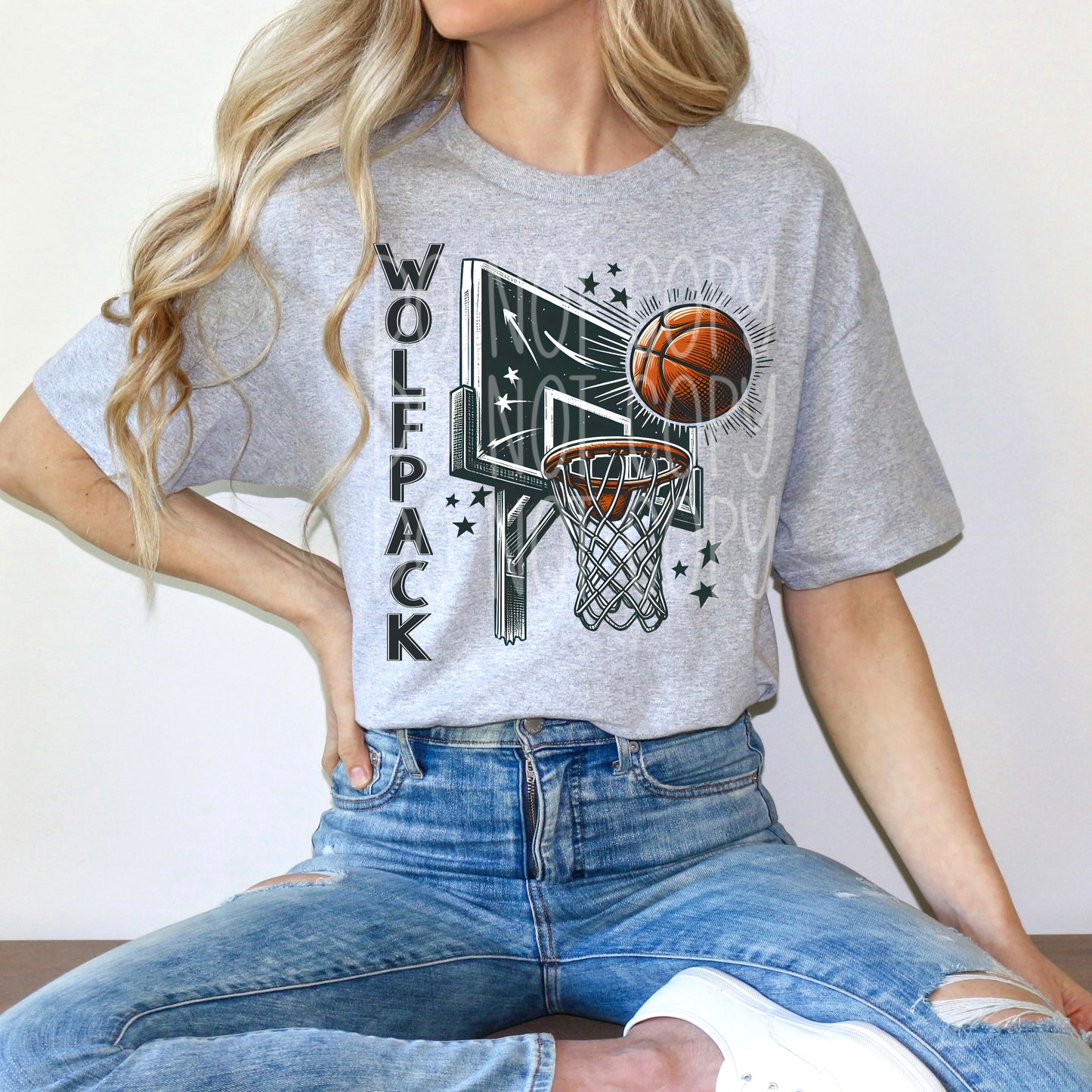 Wolfpack Basketball DTF Transfer | Trendy School Spirit DTF Transfer | Ready to Press | High Quality DTF Transfers | Fast Shipping