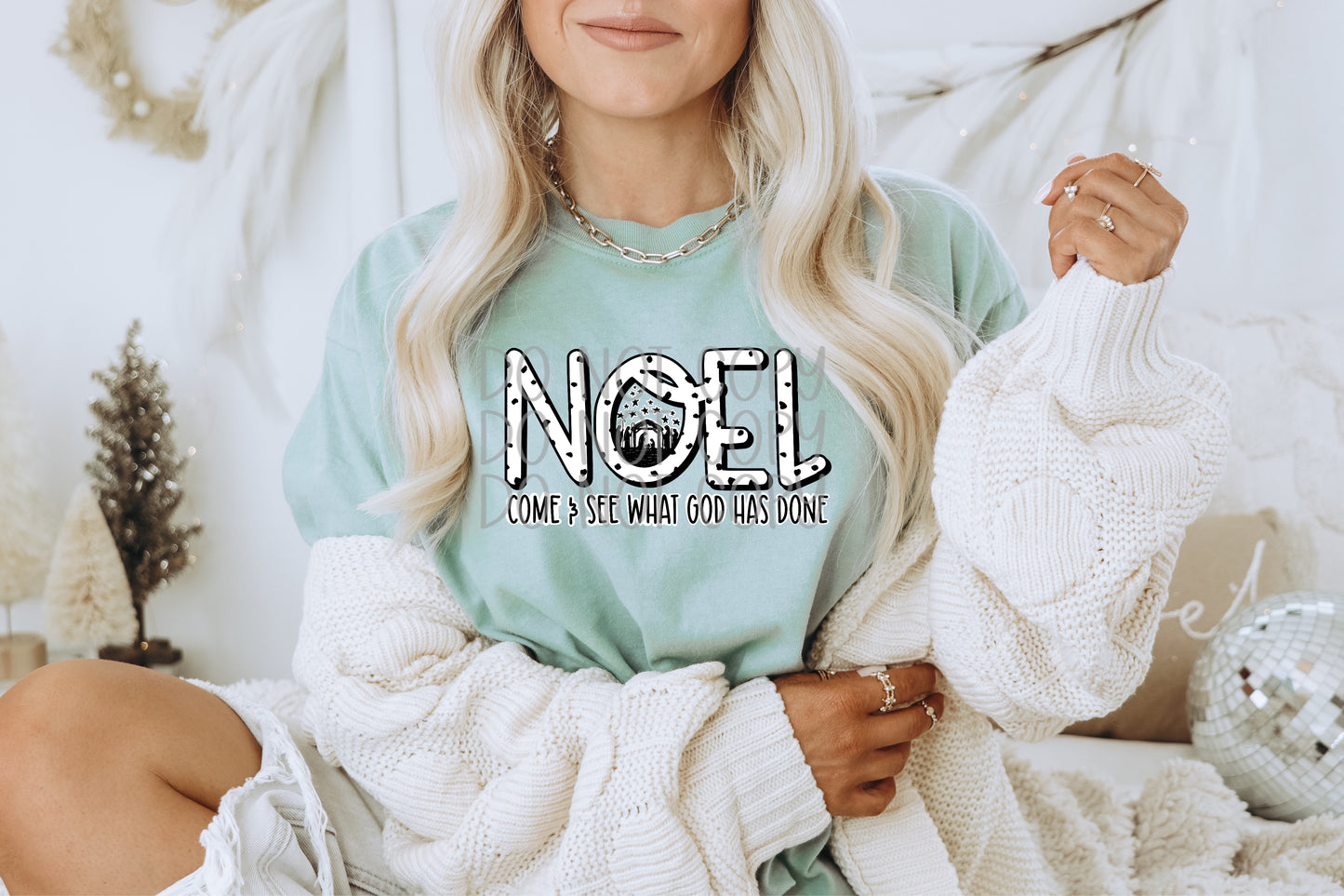 Noel Come and See What God Has Done DTF Transfer | Trendy Religious DTF Transfer | Ready to Press | High Quality DTF Transfers | Fast Shipping