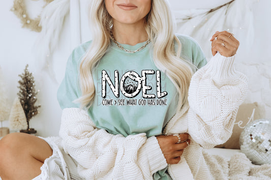 Noel Come and See What God Has Done DTF Transfer | Trendy Religious DTF Transfer | Ready to Press | High Quality DTF Transfers | Fast Shipping