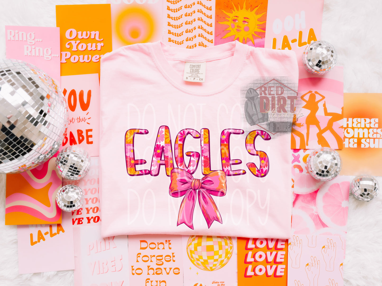 Spring Eagles DTF Transfer | Trendy School Spirit DTF Transfer | High Quality Image Transfers | Ready to Press | Fast Shipping