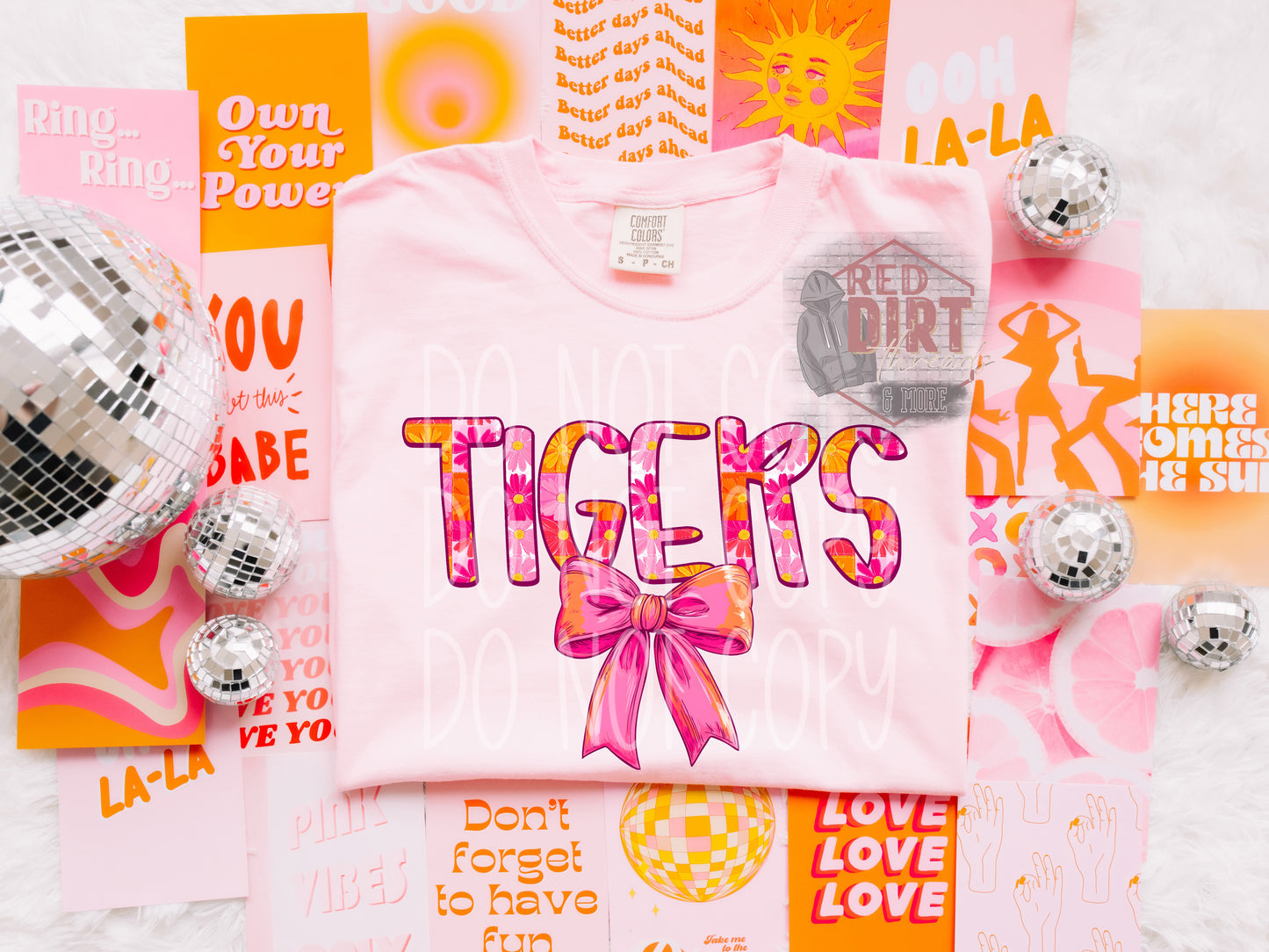 Spring Tigers DTF Transfer | Trendy School Spirit DTF Transfer | High Quality Image Transfers | Ready to Press | Fast Shipping