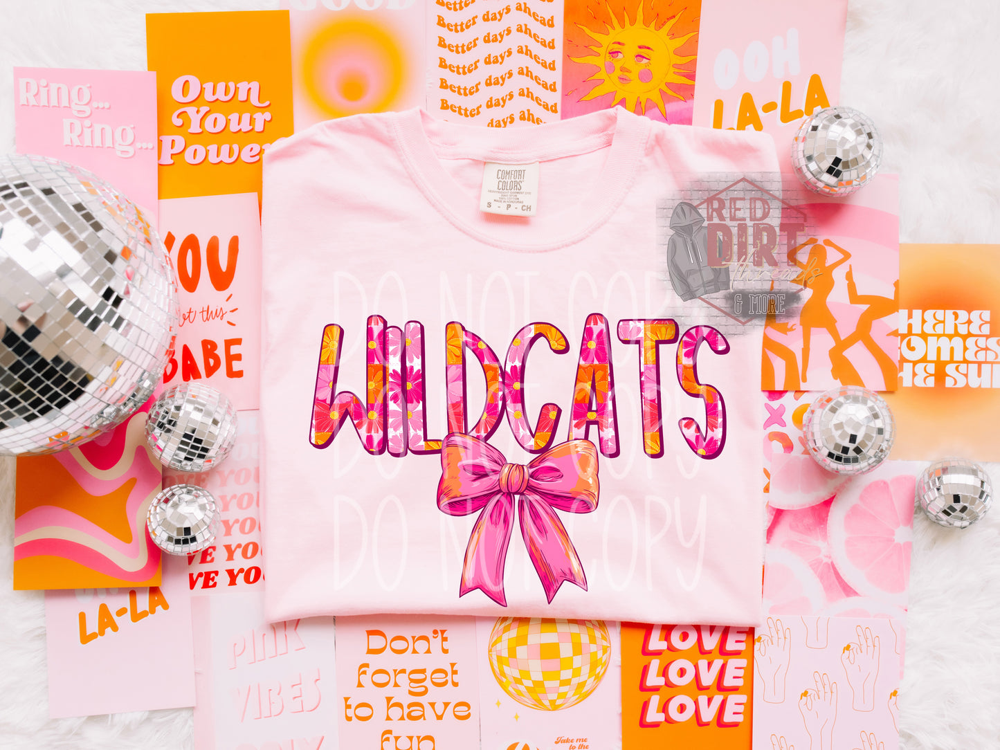 Spring Wildcats DTF Transfer | Trendy School Spirit DTF Transfer | High Quality Image Transfers | Ready to Press | Fast Shipping