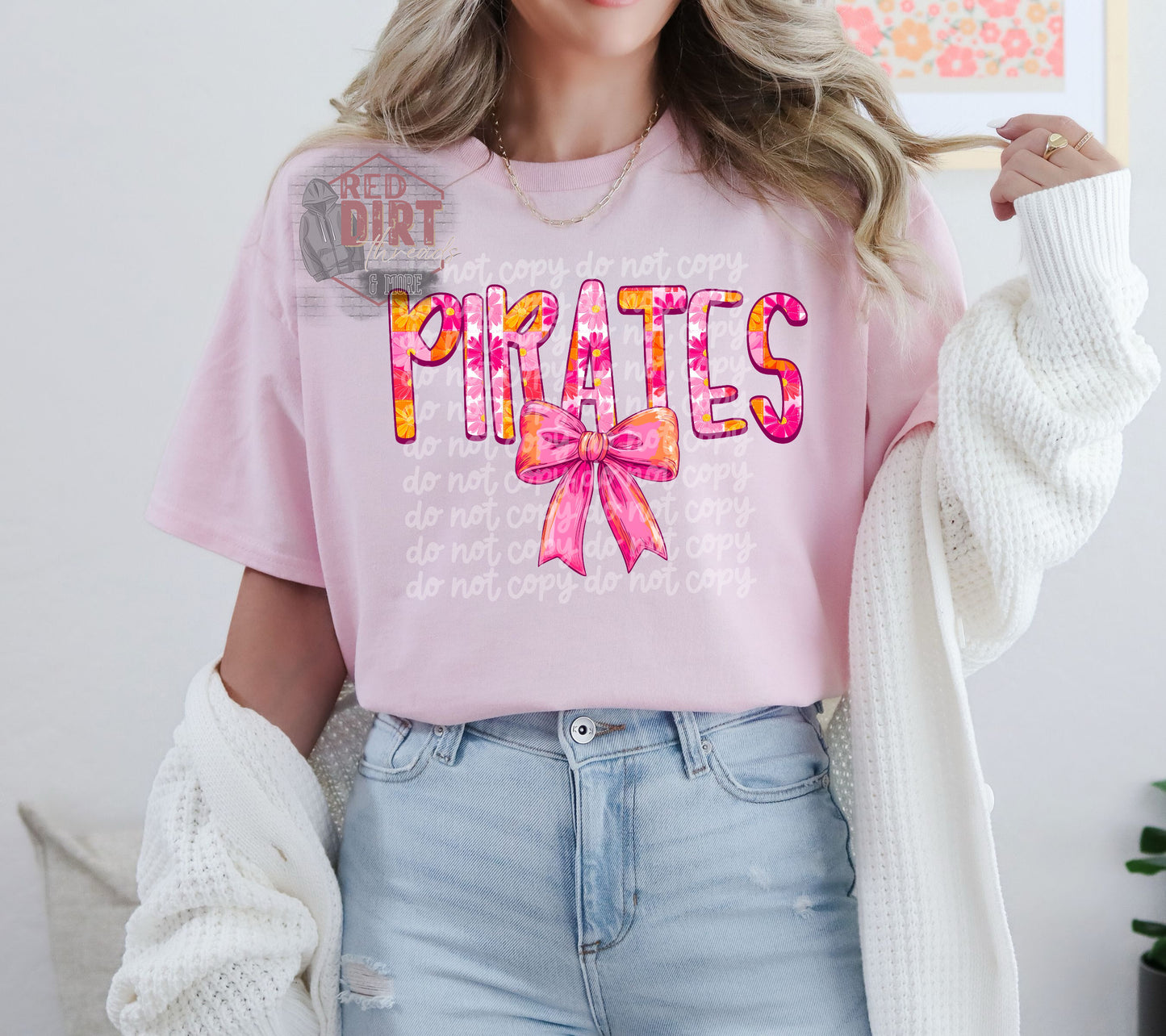 Spring Pirates DTF Transfer | Trendy School Spirit DTF Transfer | High Quality Image Transfers | Ready to Press | Fast Shipping