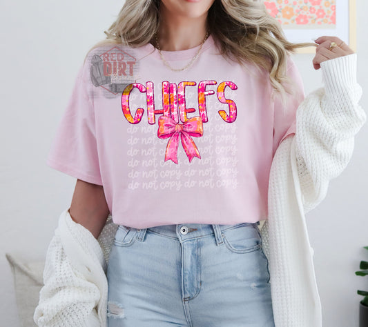 Spring Chiefs DTF Transfer | Trendy School Spirit DTF Transfer | High Quality Image Transfers | Ready to Press | Fast Shipping