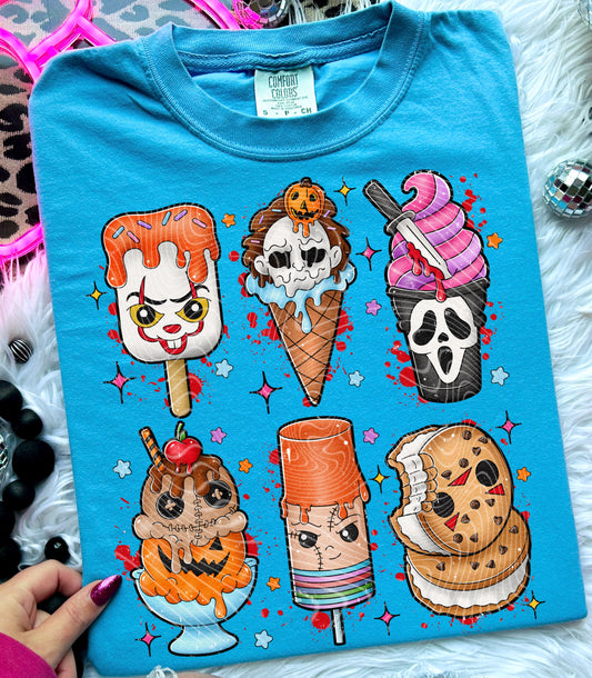 Horror Ice Cream DTF Transfer | Trendy Summer DTF Transfer | Ready to Press | High Quality DTF Transfers | Fast Shipping