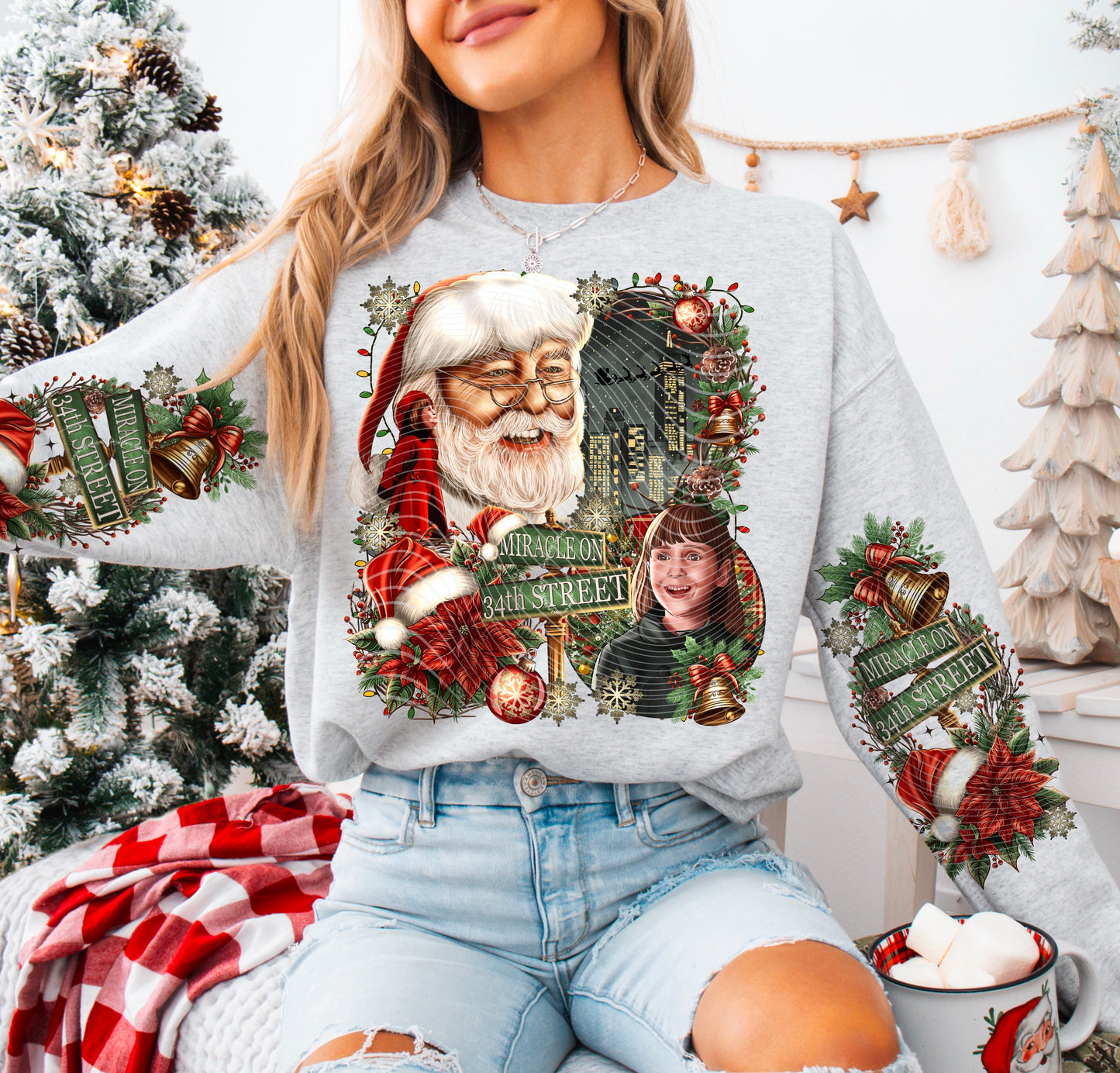 Christmas Miracle DTF Transfer with Sleeve | Trendy DTF Transfer | High Quality Image Transfers | Ready to Press | Fast Shipping