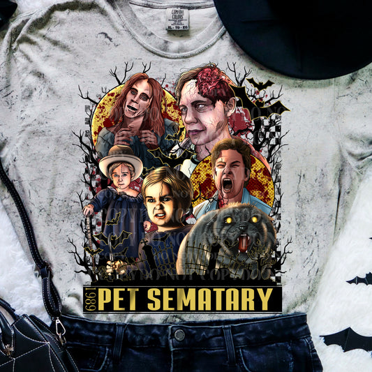 Pet Cemetery DTF Transfer | Trendy Halloween DTF Transfer | Ready to Press | High Quality DTF Transfers | Fast Shipping