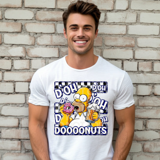 D'OH Doooonuts T-Shirt | Throwback Cartoons Shirt | Fast Shipping | Super Soft Shirts for Men/Women/Kid's