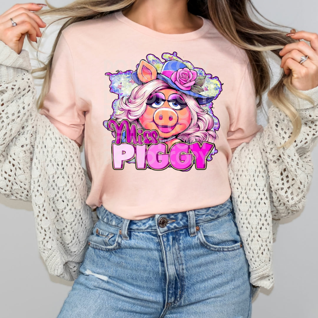 Miss Piggy DTF Transfer | Throwback Cartoons DTF Transfer | Ready to Press | High Quality DTF Transfers | Fast Shipping
