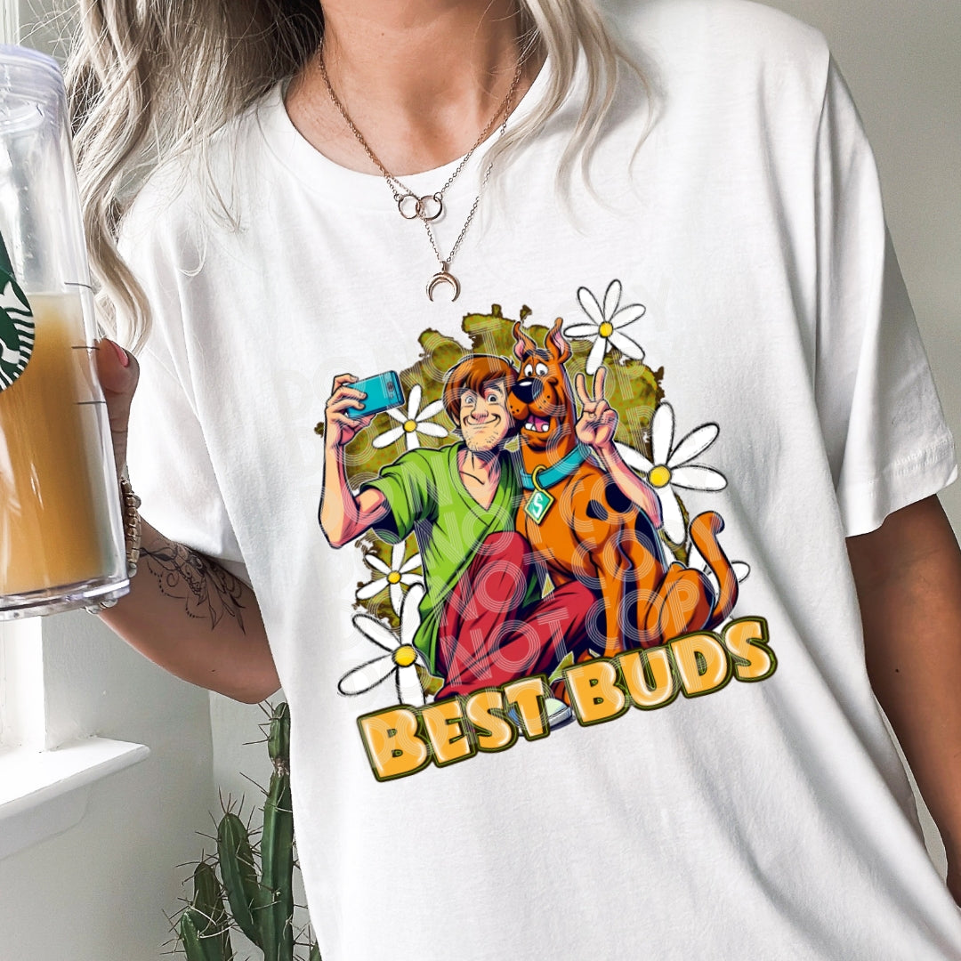 Best Buds DTF Transfer | Throwback Cartoons DTF Transfer | Ready to Press | High Quality DTF Transfers | Fast Shipping
